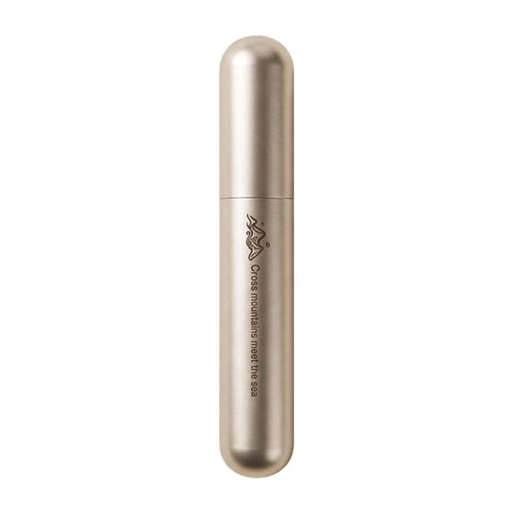 IFRINID Portable Cigar Holder Case- Steel Titanium Plated Single Cigar Tube for Travel Camping Outdoor Daily Carry-Silver