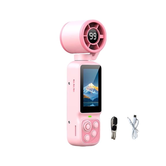 IFRINID Portable Vlogging Camera with Cooling Fan, 180° Rotating Lens, HD Preview Screen, Handheld Video Recorder for Travel and Content Creation