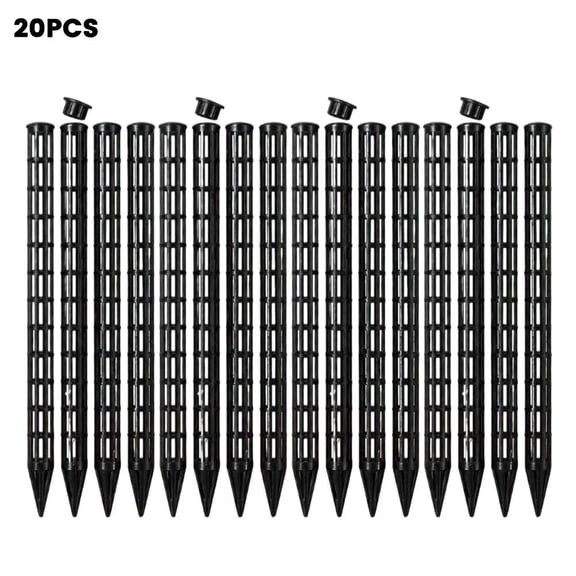 IFRINID Soil Aeration Tubes, 20 Pack Plastic Aerator Columns for Indoor Potted Plants, 9. 84 Inch Root Oxygen Circulation Tool for