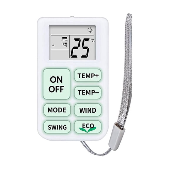 IFRINID Universal Air Conditioner Remote Control-Mini Infrared Ac Controller With Luminous Buttons, Pre-Installed Battery, Compatible