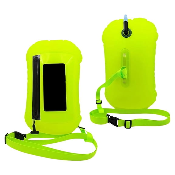 IFRINID Waterproof Swim Buoy With Airtight Zipper-Inflatable Dry Bag With Touchscreen Phone Pouch, Ipx7 Floating Safety Bubble for Open