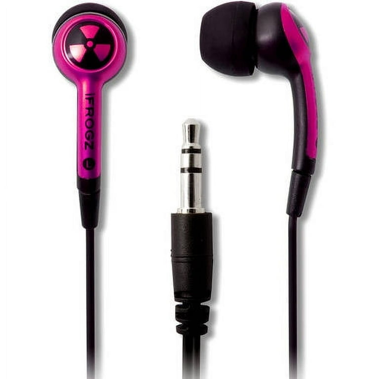 IFROGZ EarPollution Plugz Earbuds Hot Pink