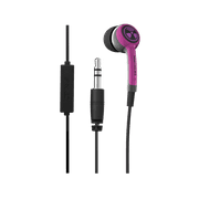 IFROGZ EarPollution Plugz with Mic - Hot Pink