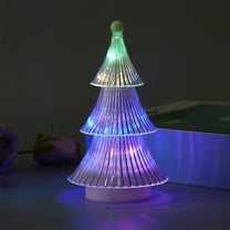 IFnwsv Christmas Tree Night Light Crystal Christmas Tree Mini Light up Tree Lighted Christmas Decorations Table Centerpieces Tabletop Figurine Festival Desktop Decor for Bedroom Table