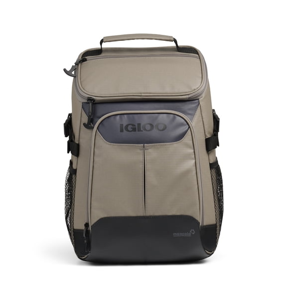 Igloo Trek Backpack Soft-Sided Cooler with 24 Can Capacity in Sandstone Tan