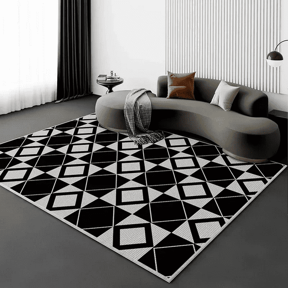 IG European Style Modern Living Room Carpet Light Luxury Simple Sofa Chair Area ration Rug Bedroom B