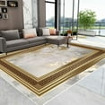 thumbnail image 1 of IG Modern Luxury Gold Living Room ration Carpet Home ration Bedroom Non Slip Large Size Rug Customiz, 1 of 5