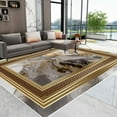 thumbnail image 1 of IG Modern Luxury Gold Living Room ration Carpet Home ration Bedroom Non Slip Large Size Rug Customiz, 1 of 5