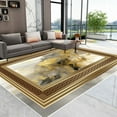 thumbnail image 1 of IG Modern Luxury Gold Living Room ration Carpet Home ration Bedroom Non Slip Large Size Rug Customiz, 1 of 5