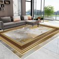 thumbnail image 1 of IG Modern Luxury Gold Living Room ration Carpet Home ration Bedroom Non Slip Large Size Rug Customiz, 1 of 5