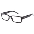 thumbnail image 1 of IG Unisex Translucent Squared High Quality Clear Lens Fashion Glasses in Black, 1 of 2