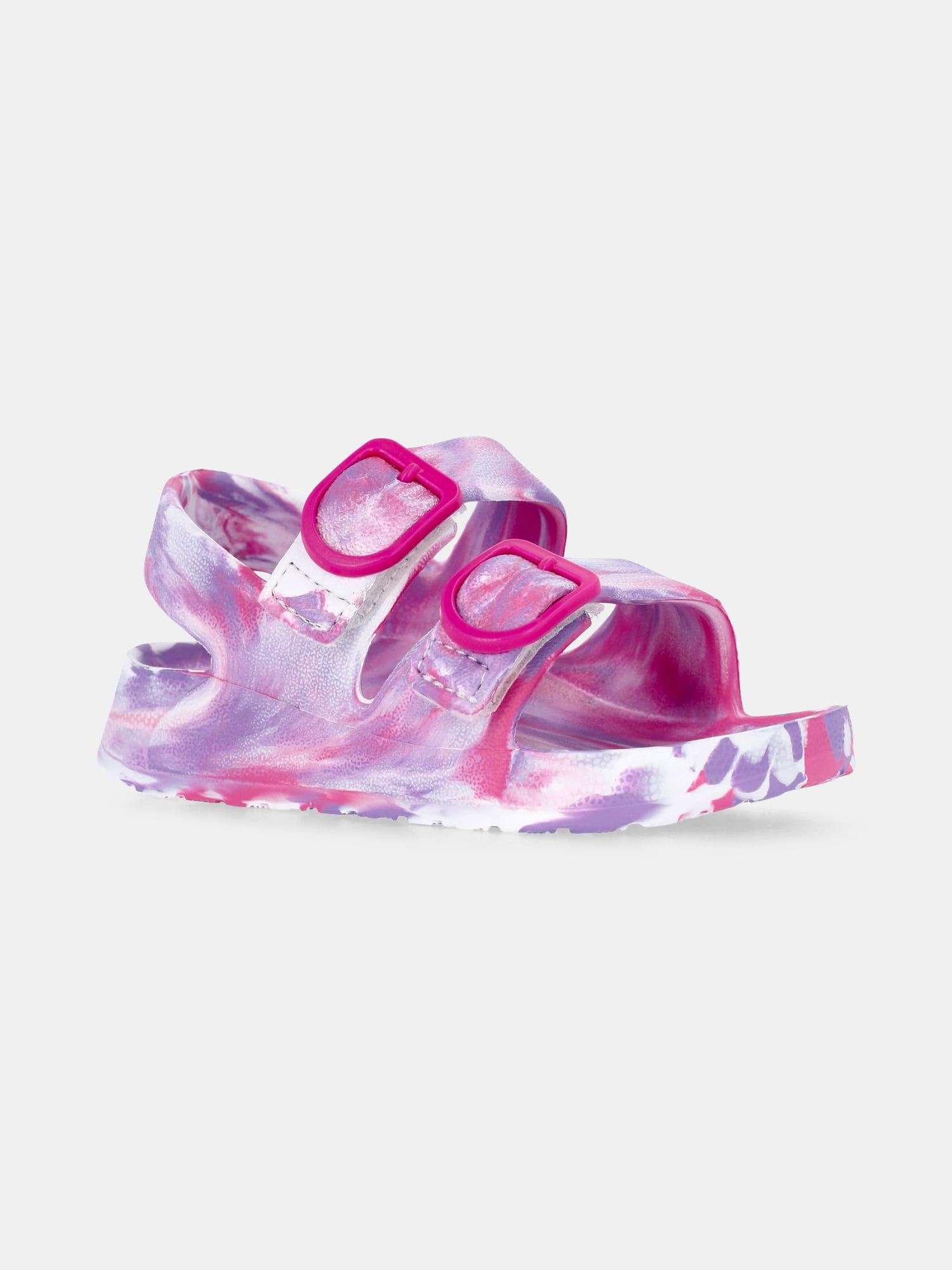 Wonder Nation Baby Girls Two Buckle Sandals