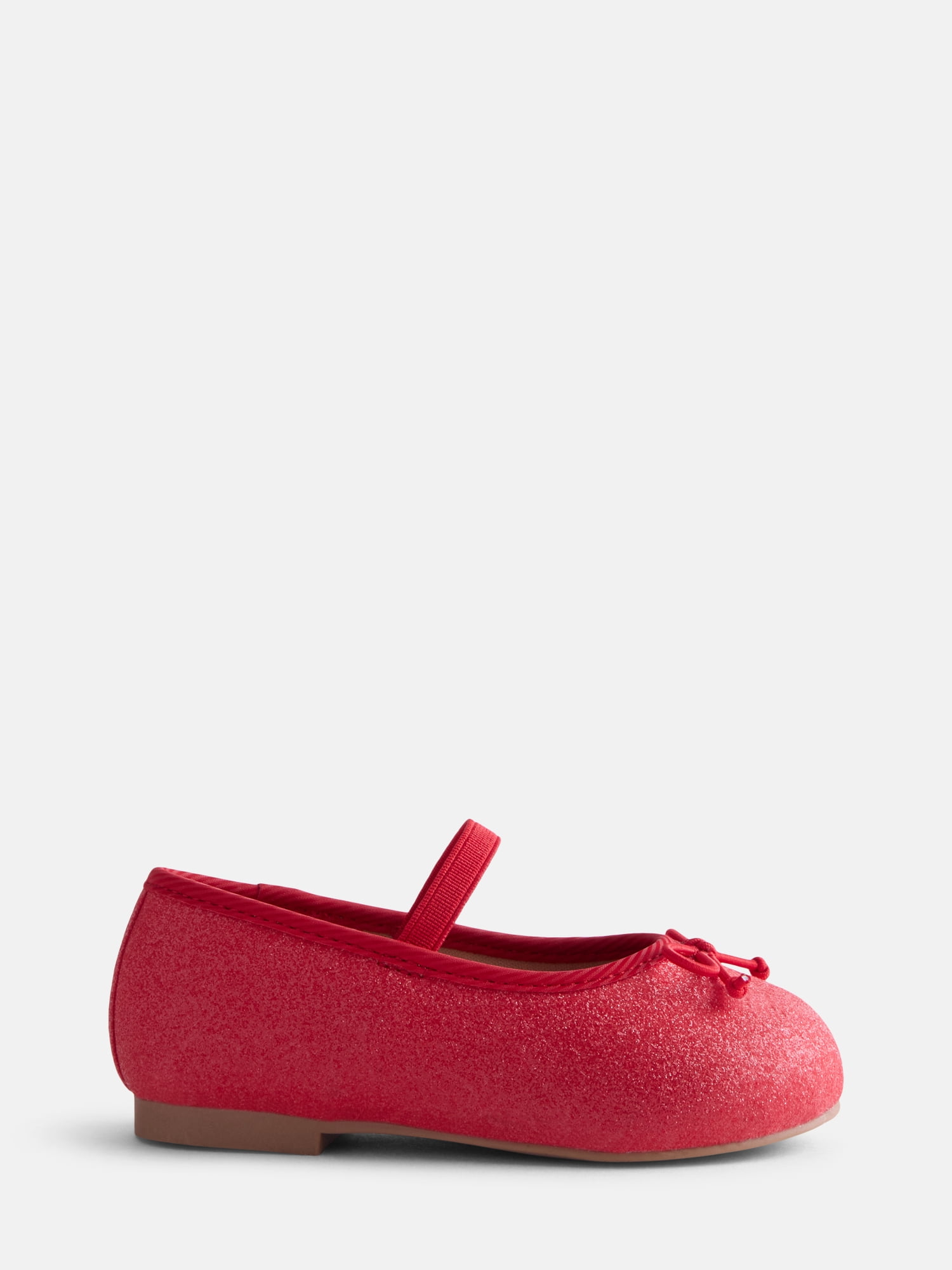 Wonder Nation Baby Girls Bow Ballet Dress Shoes