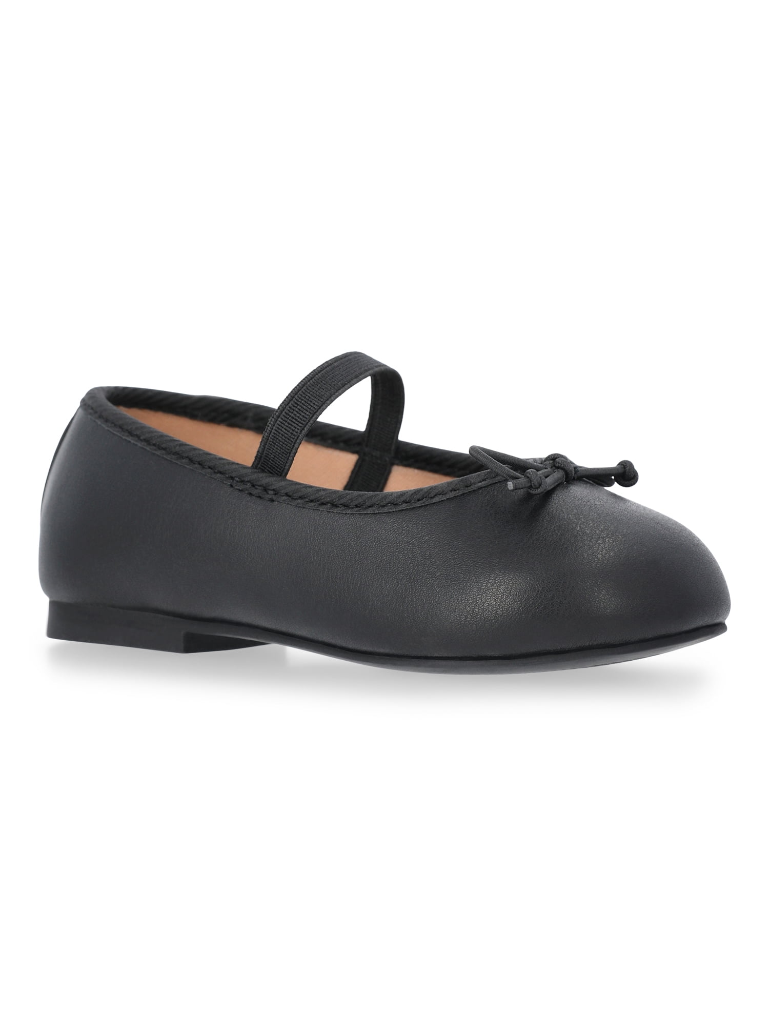 Wonder Nation Baby Girls Bow Ballet Dress Shoes