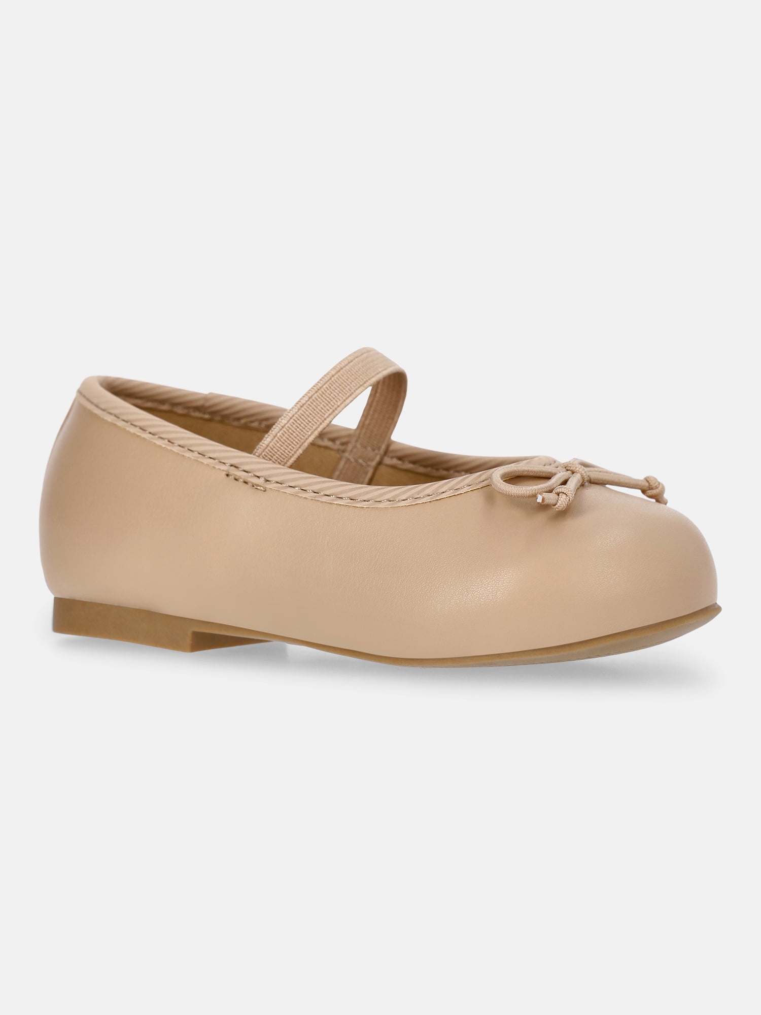 Wonder Nation Baby Girls Bow Ballet Dress Shoes