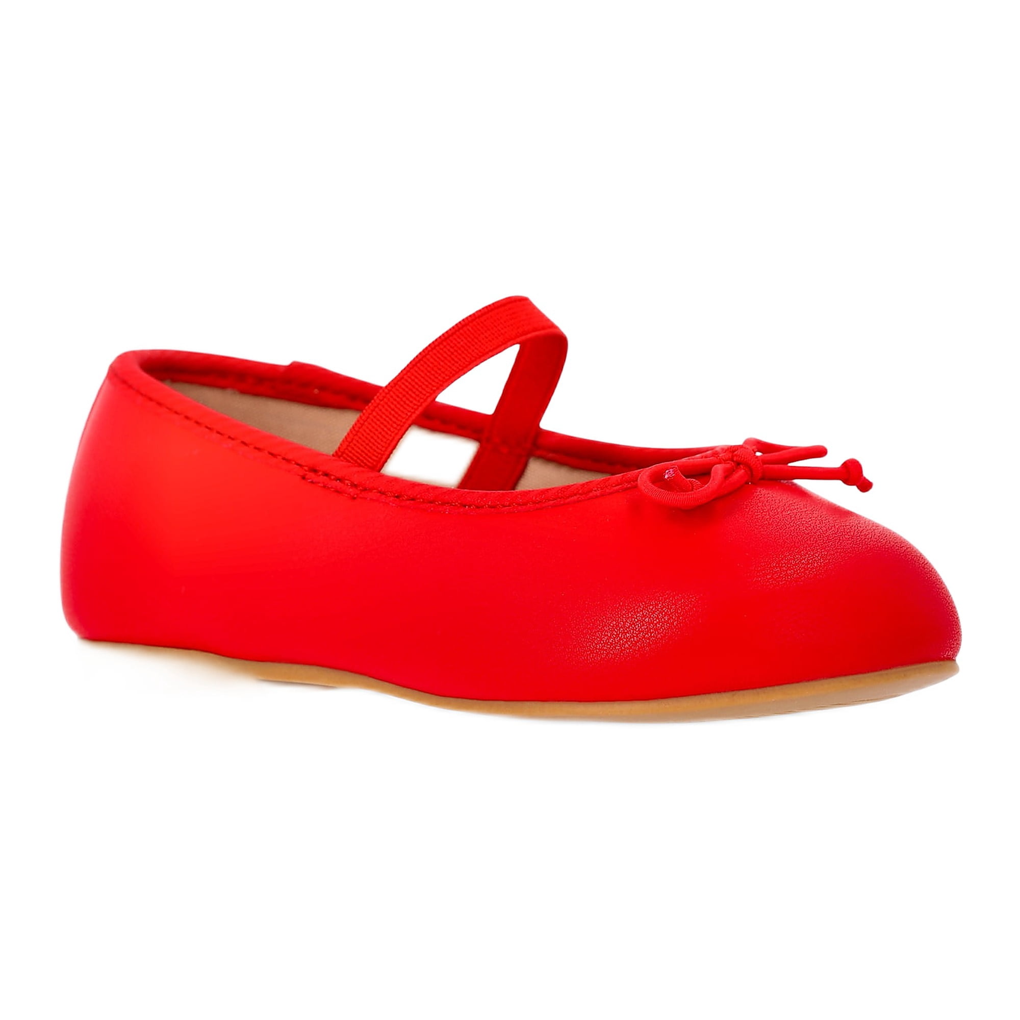 Wonder Nation Baby Girls Bow Ballet Dress Shoes