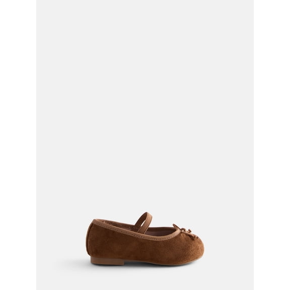 Wonder Nation Baby Girls Bow Ballet Flats