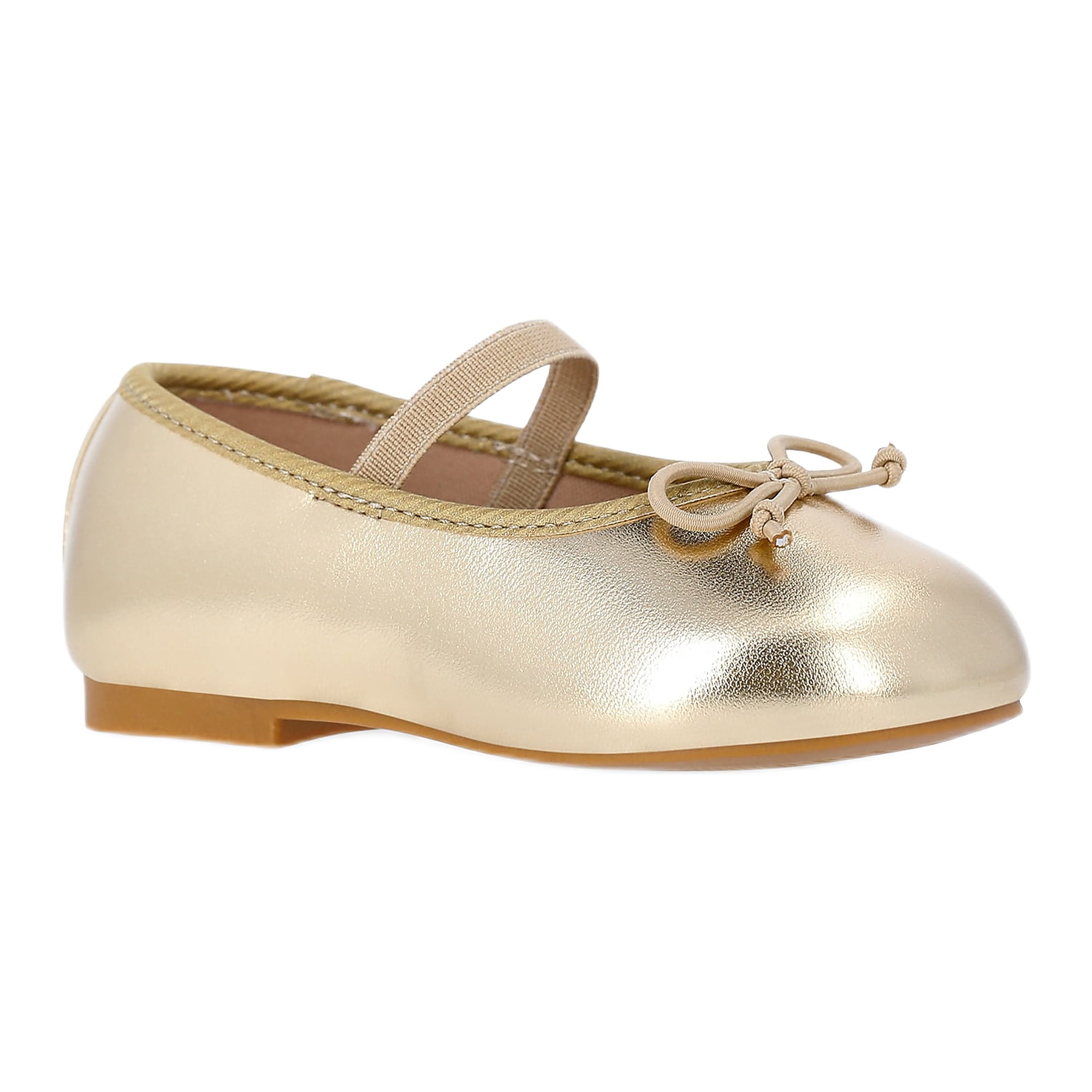 Wonder Nation Baby Girls Bow Ballet Dress Shoes