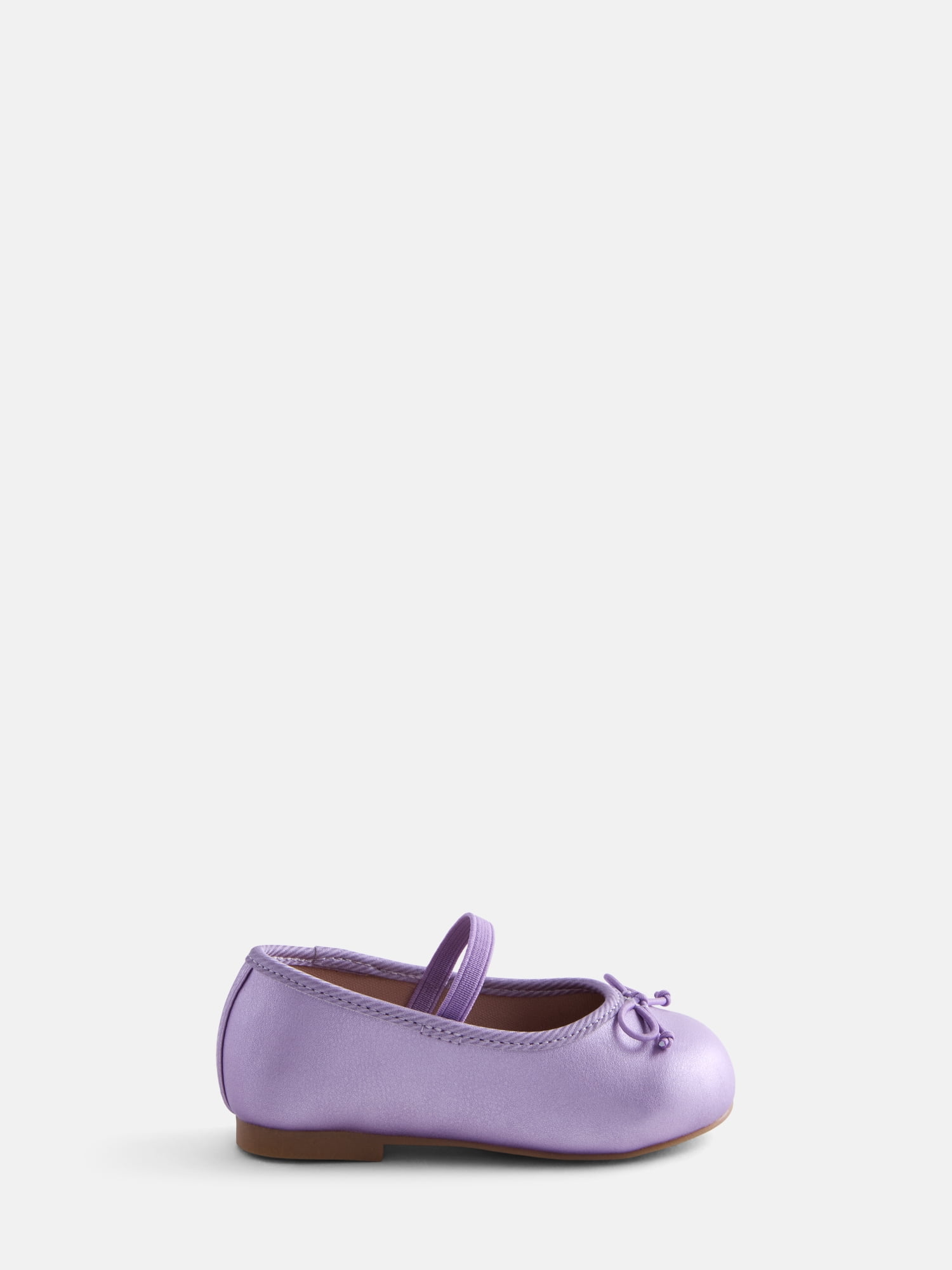 Wonder Nation Baby Girls Bow Ballet Dress Shoes