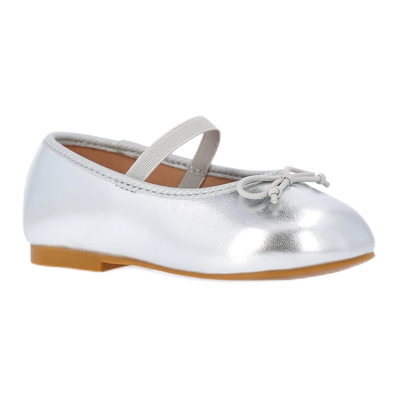 Wonder Nation Baby Girls Bow Ballet Flats