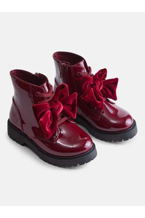 Baby and Toddler Girls Bow Combat Boots