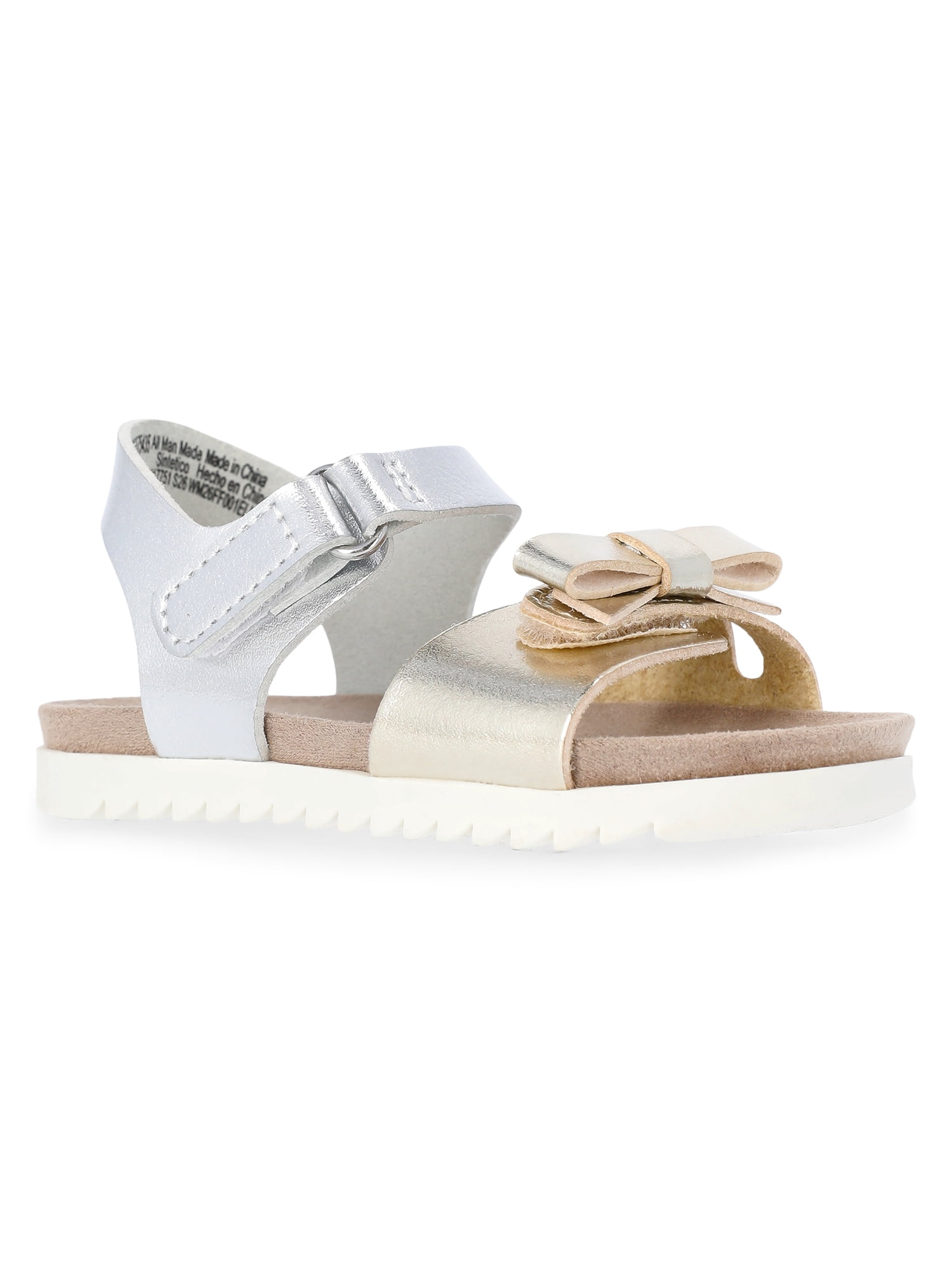 Wonder Nation Baby and Toddler Girls Bow Sandals