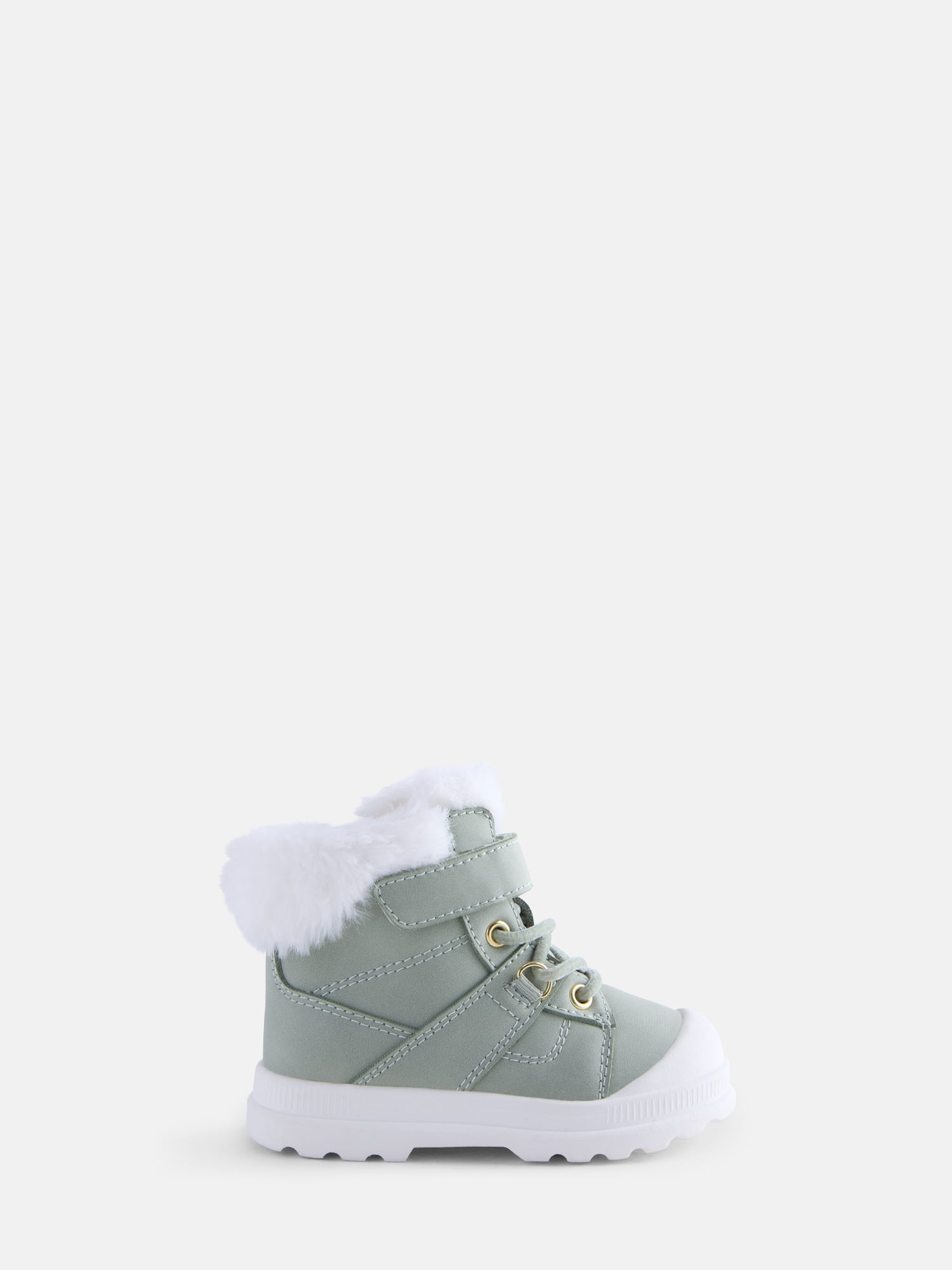 Wonder Nation Baby and Toddler Girls Winter Boots with Faux Fur Lining