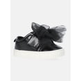 thumbnail image 1 of Wonder Nation Baby Girls Strap Bump Toe Tulle Bow Sneakers, 1 of 6