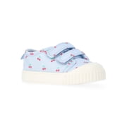 Wonder Nation Baby Girls Two Strap Bump Toe Sneakers