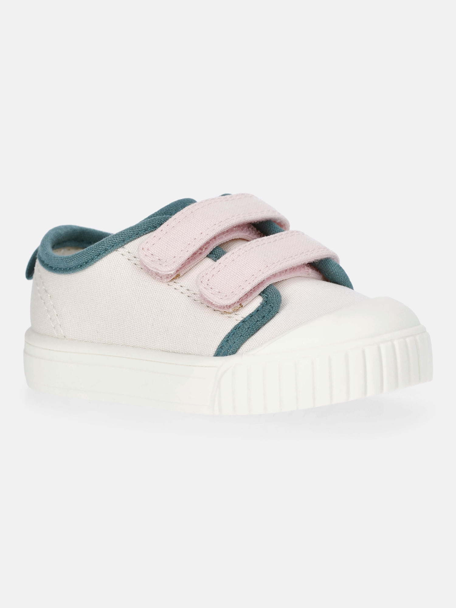 Wonder Nation Baby and Toddler Girls Two Strap Bump Toe Sneakers