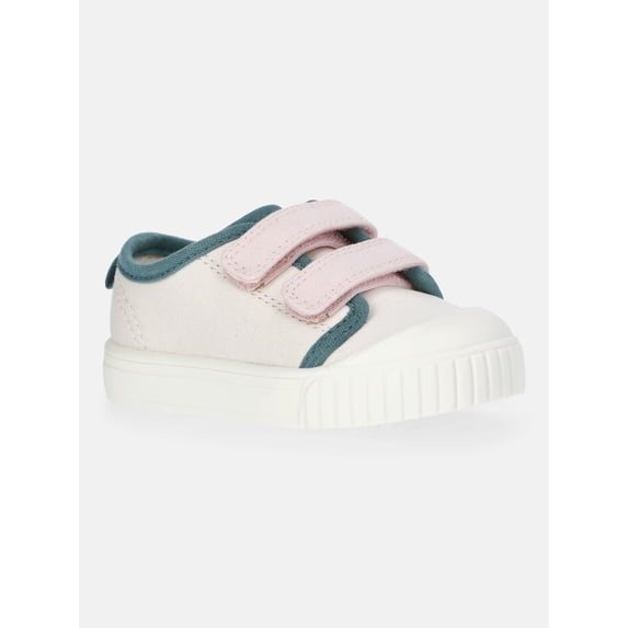 Wonder Nation Baby and Toddler Girls Two Strap Bump Toe Sneakers