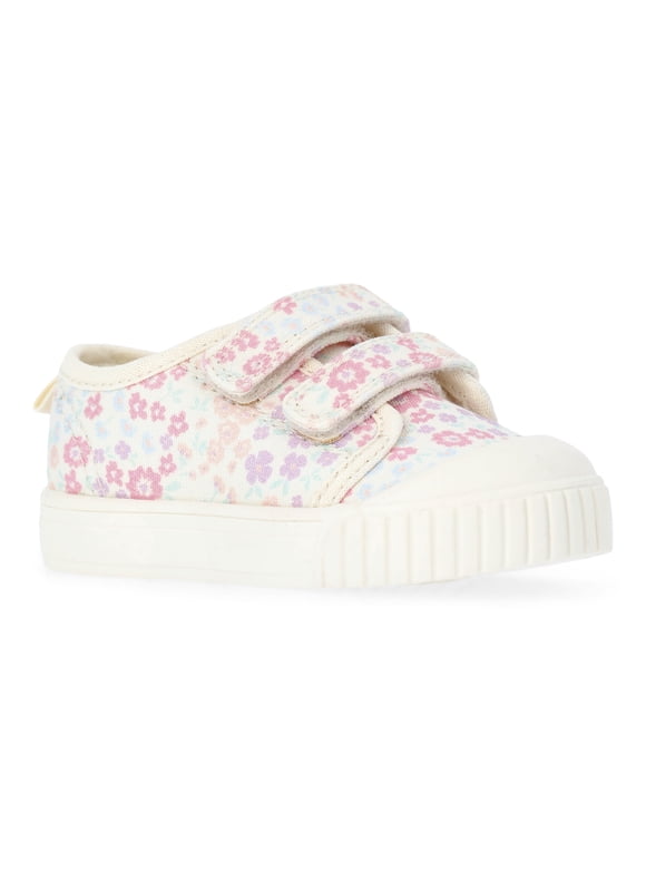 BABY GIRL TWO-STRAP BUMP TOE SNEAKERS