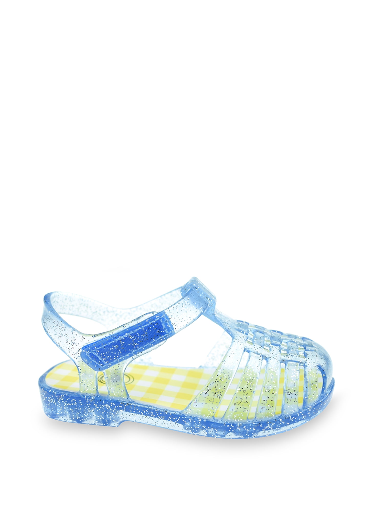 Wonder Nation Baby Girls Glitter Jelly Fisherman Sandal