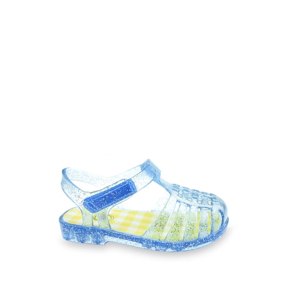 Wonder Nation Baby Girls Glitter Jelly Fisherman Sandal