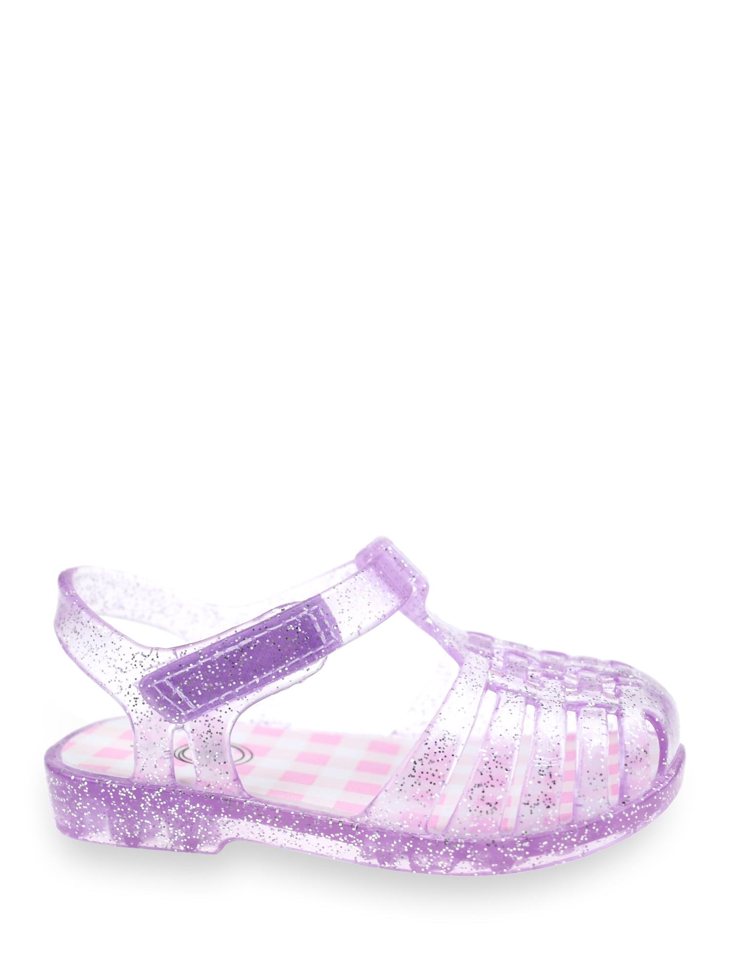 Wonder Nation Baby Girls Glitter Jelly Fisherman Sandal