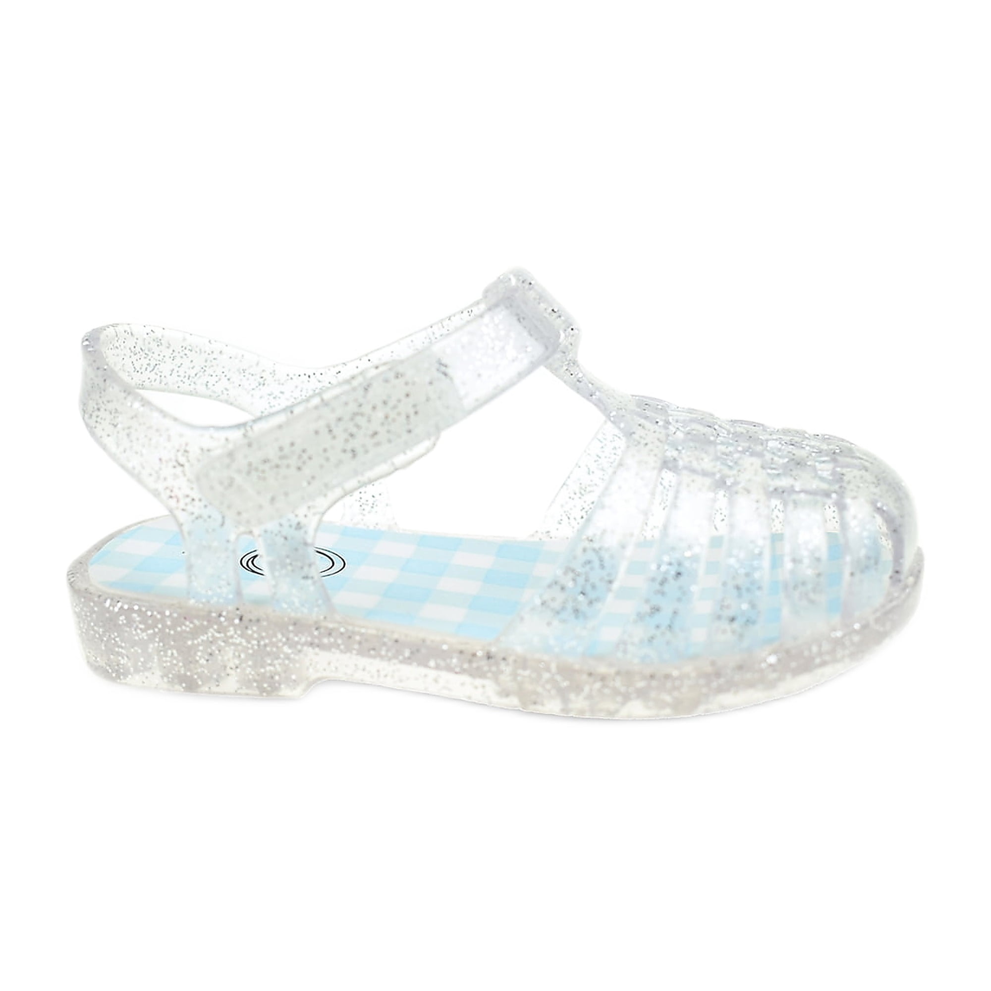 Wonder Nation Baby Girls Glitter Jelly Fisherman Sandal