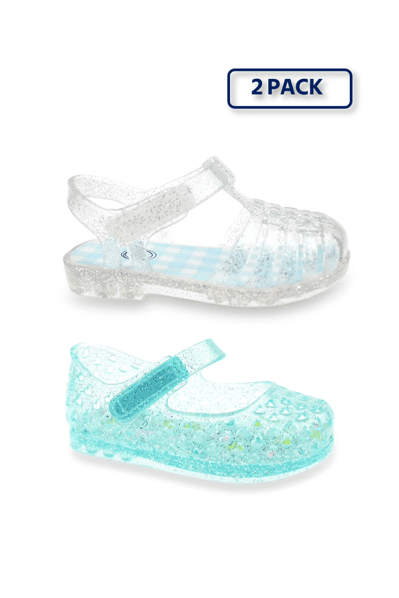 Baby and Toddler Girls 2 Pack Jelly Sandal