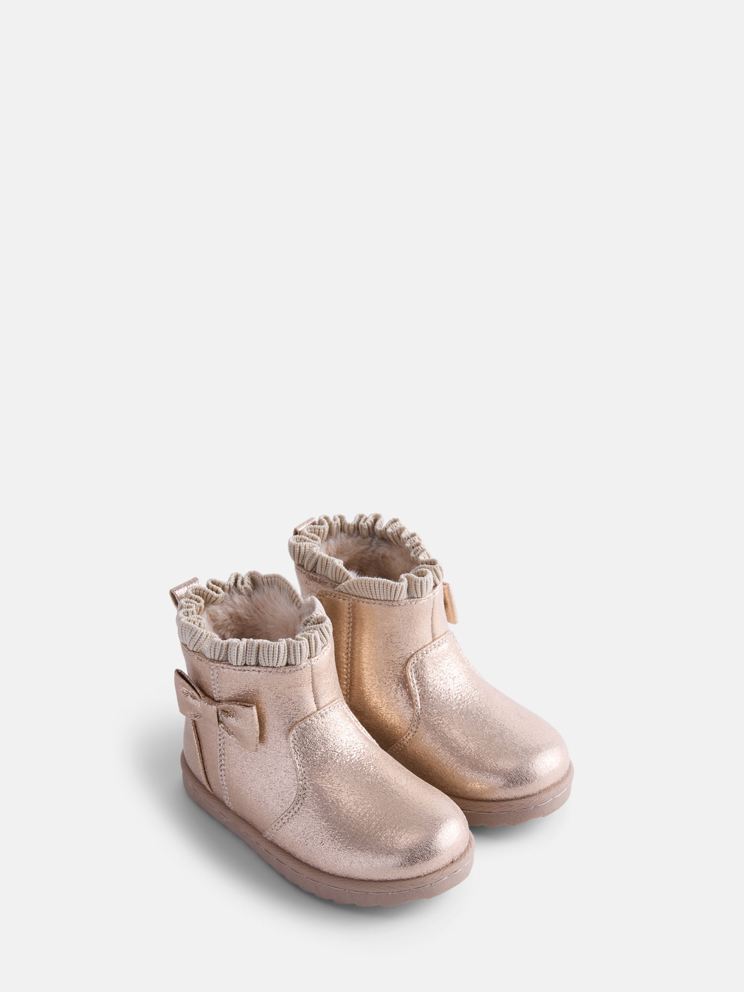 Wonder Nation Baby and Toddler Girls Faux Fur Boots