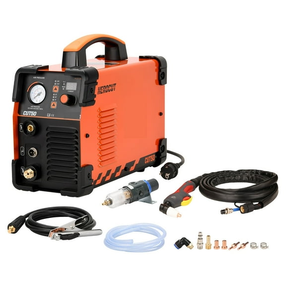 IGBT Plasma Cutter, 220 50Amps CUT50 Plasma Cutting Machine, Max Cutting Thickness Up To 13mm ,Long Lasting