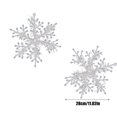 thumbnail image 1 of IGEED 3pcs Christmas Snowflake Decorations,Plastic Glitter Snow Flakes Ornaments for Winter Christmas Tree Decoration Pendant,Party Wall Ceiling Window Decorations, 1 of 16