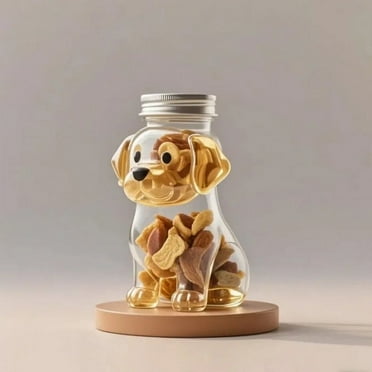IGEED Airtight Dog Treat Container with Lid,5lb Cute Dog Treat Storage for Kitchen Counter,BPA-Free Capacity Pet Treat Container,Doggie Cookie Jar,Keep Fresh,Pantry Organizer for Bulk Treats