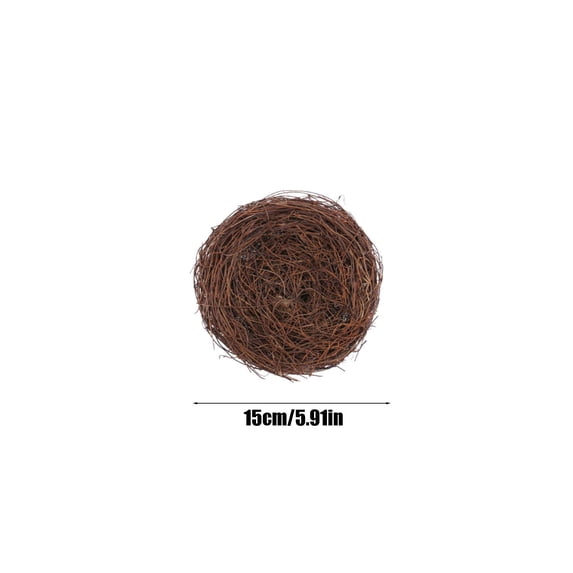 IGEED Easter Simulation Birds Nest Decorating,Mini Artificial Birds Nest Rattan Nest for Easter Crafts,Home Garden Decor Wedding Party,Rattan Birds Nest for Crafts Home Party Decor