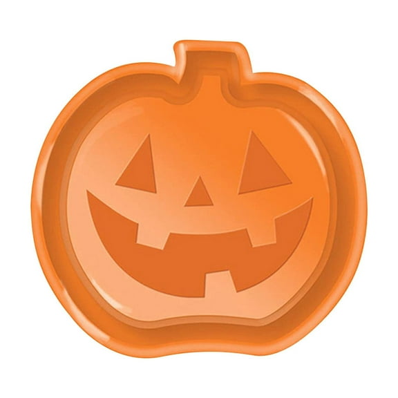 IGEED Halloween Party Dessert Pumpkin Ghost Bats Candy Supplies Halloween Party Serving Plates Trays Farm 3 Plastic Trays,Home Decoration,Festive Decoration Family Decoration