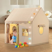 IGEED Large Kids Tent with Mat,Indoor and Outdoor Play Tent for Boys and Girls Ages 3+,Foldable Castle House Tent for Toddlers,Large Playhouse for Indoor Outdoor Play Cottage Castle Toy