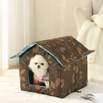 IGEED Outdoor Winter House with Self Warming Pad-Outdoor Indoor Weather-proof Heat Insulated Shelter Enclosure for Cats Dogs Rabbits- Portable Water-proof Tent for Feral
