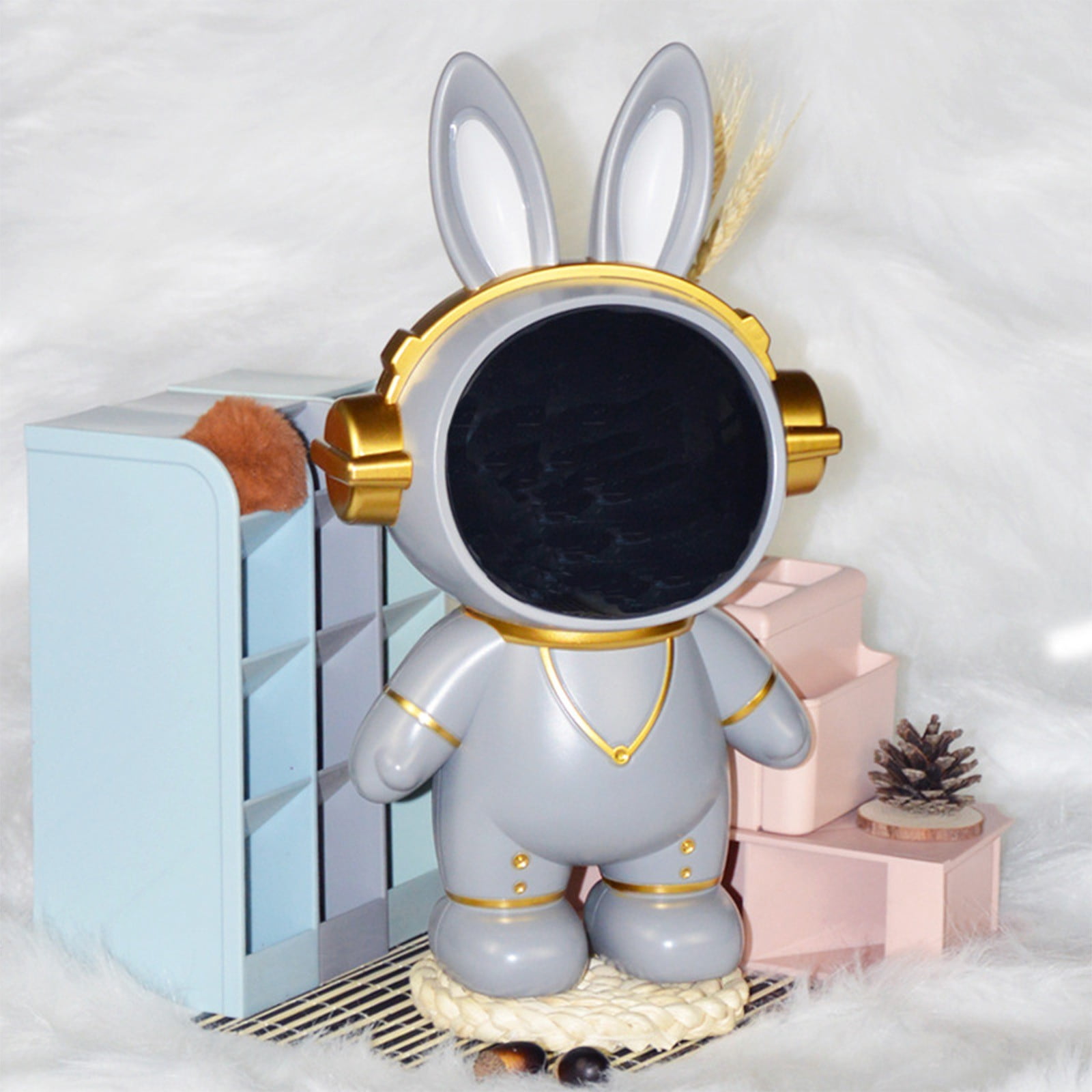 IGEED Space Rabbit Coin Bank Astronaut Theme Piggy Money Bank for Kids ...