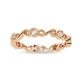 thumbnail image 1 of AFFY IGI Certified 0.20 Carat (ctw) Lab Grown Diamond Infinity 7-Stone Engagement Wedding Band Rings For Women In 14K Solid Rose Gold | F-G, VS-SI Quality 1/5 Cttw Ring Size-5.5, 1 of 6