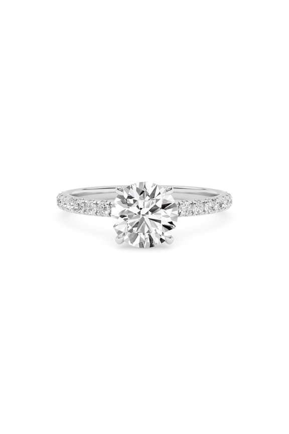 IGI Certified 1.40 Carat (ctw) Solitaire Engagement Ring For Womens, Round Lab Grown Diamond Stackable Promise Ring For Her In 18k Solid White Gold | F-G, VS-SI Quality Ring Size-9.5