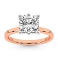 thumbnail image 1 of IGI Certified 1 Carat Cushion Shape Lab Grown Diamond Engagement Ring | 14K Rose Gold |Solitaire Lab Diamond Ring | FG-VS1-VS2 Quality Friendly Diamonds, 1 of 6