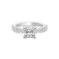 thumbnail image 1 of IGI Certified 1 Carat Cushion Shape Lab Grown Diamond Engagement Ring | 14K White Gold | Caitronia Floating Side Stones Diamond Ring | FG-VS1-VS2 Quality Friendly Diamonds, 1 of 7